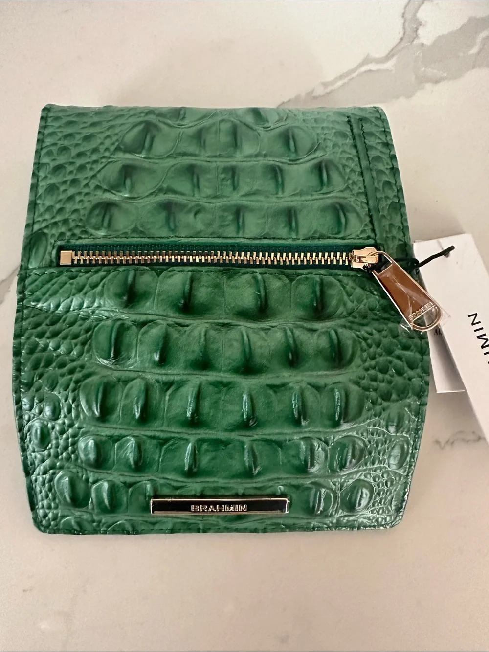 Brahmin kerra soft leather palm walet genuine leather